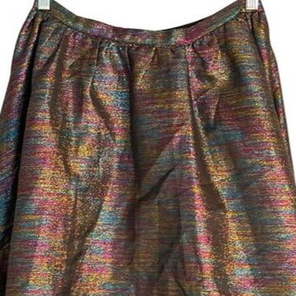 Lucca Couture Skirt Womens Size M MultiColor Side Zip Sparkly Party Formal NWT - Picture 7 of 8